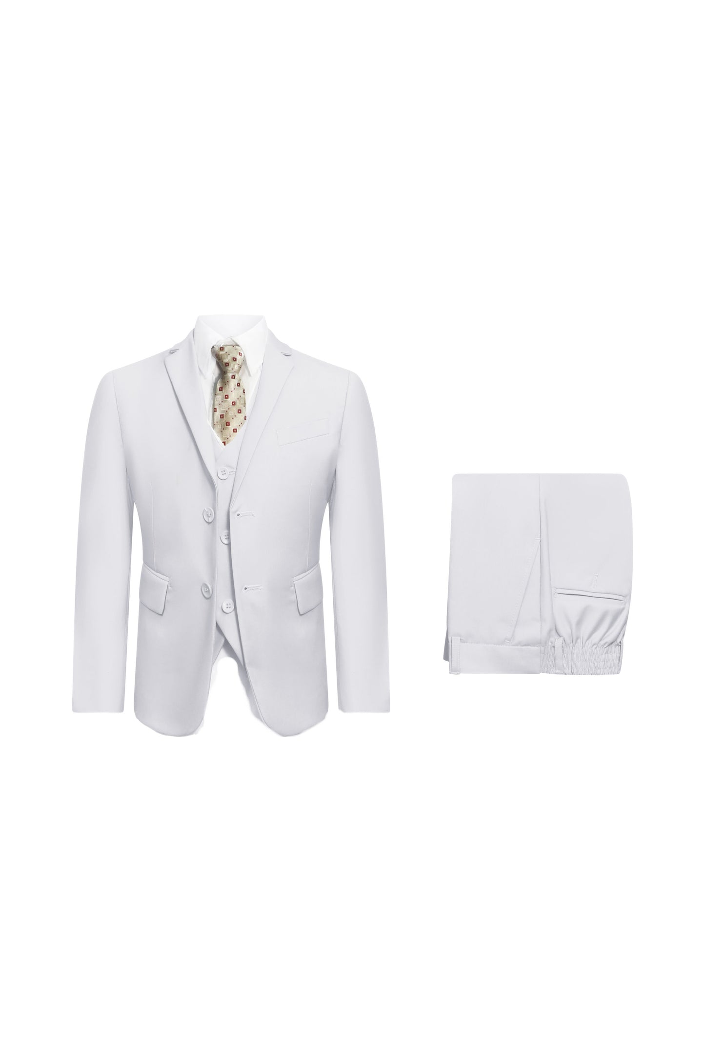 KIDS SUIT 5 PSC WHITE