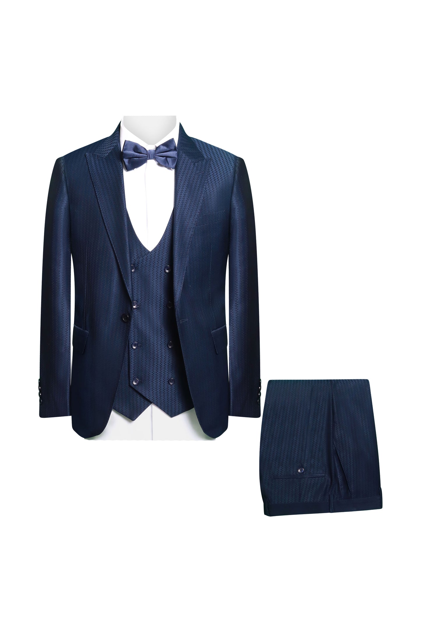 SLIM FIT NAVY 3 PCS SUIT-MAX-RM1711