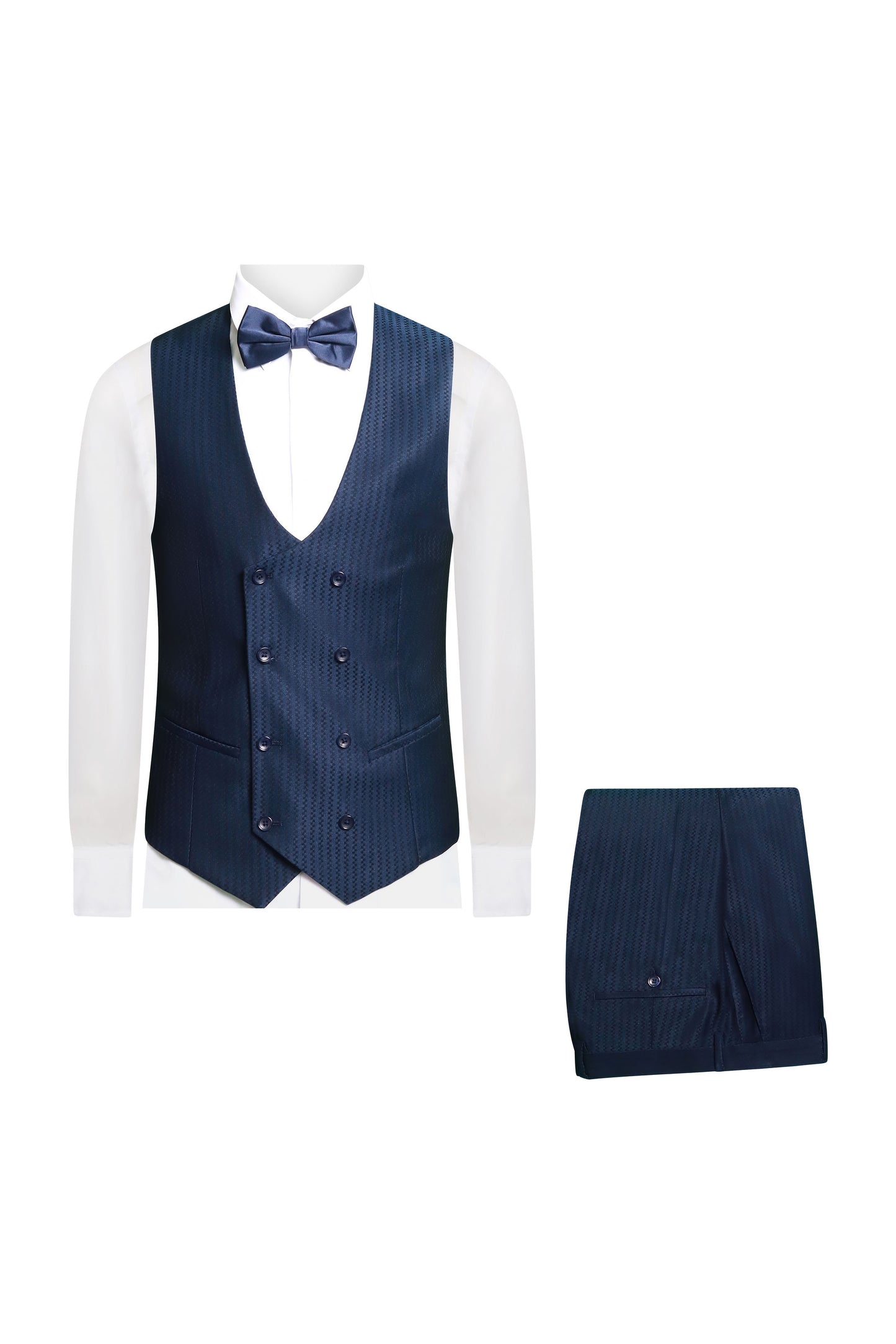 SLIM FIT NAVY 3 PCS SUIT-MAX-RM1711