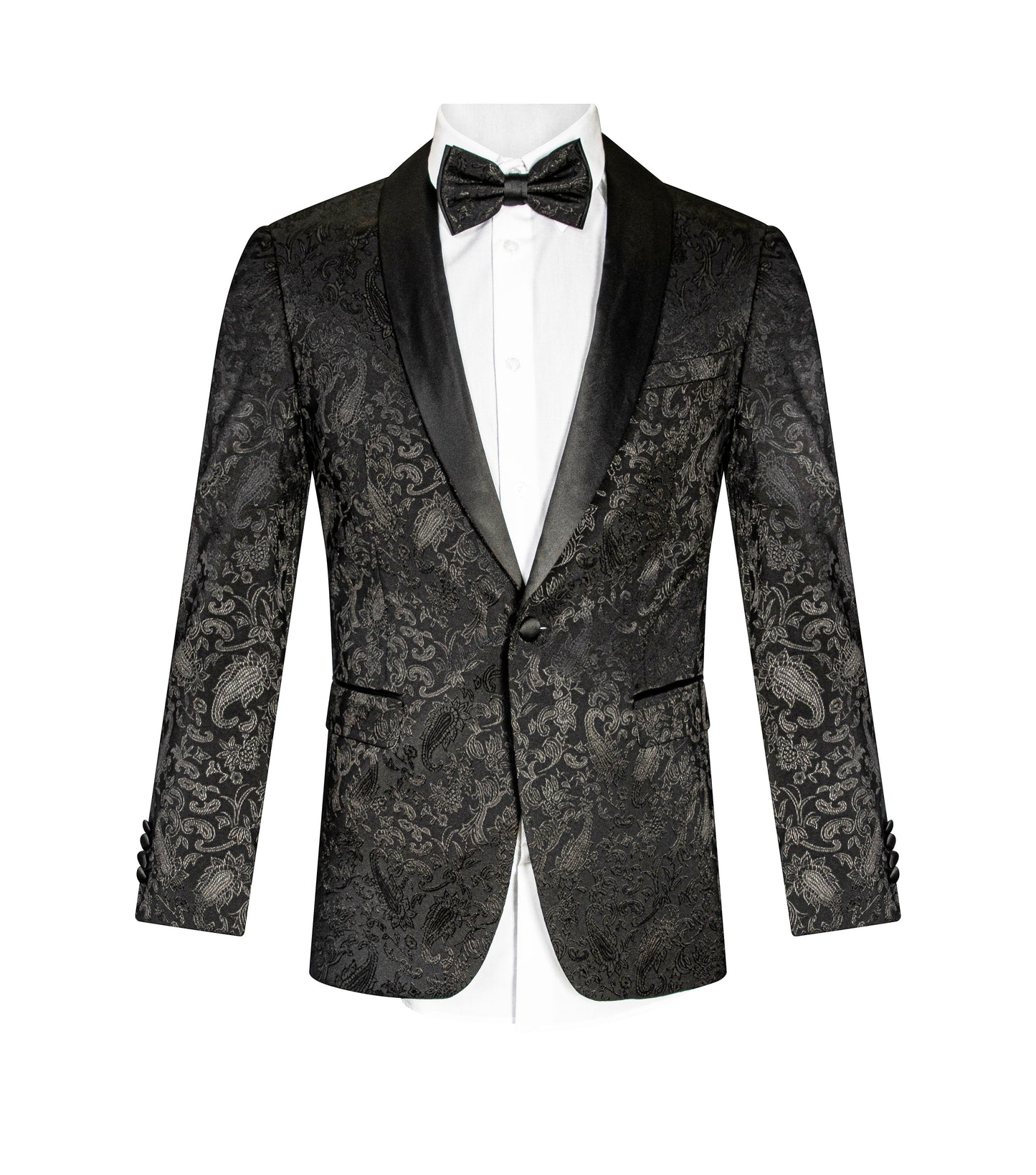 SLIM FIT BLACK JACKET WKNY-BLK-J-2103S