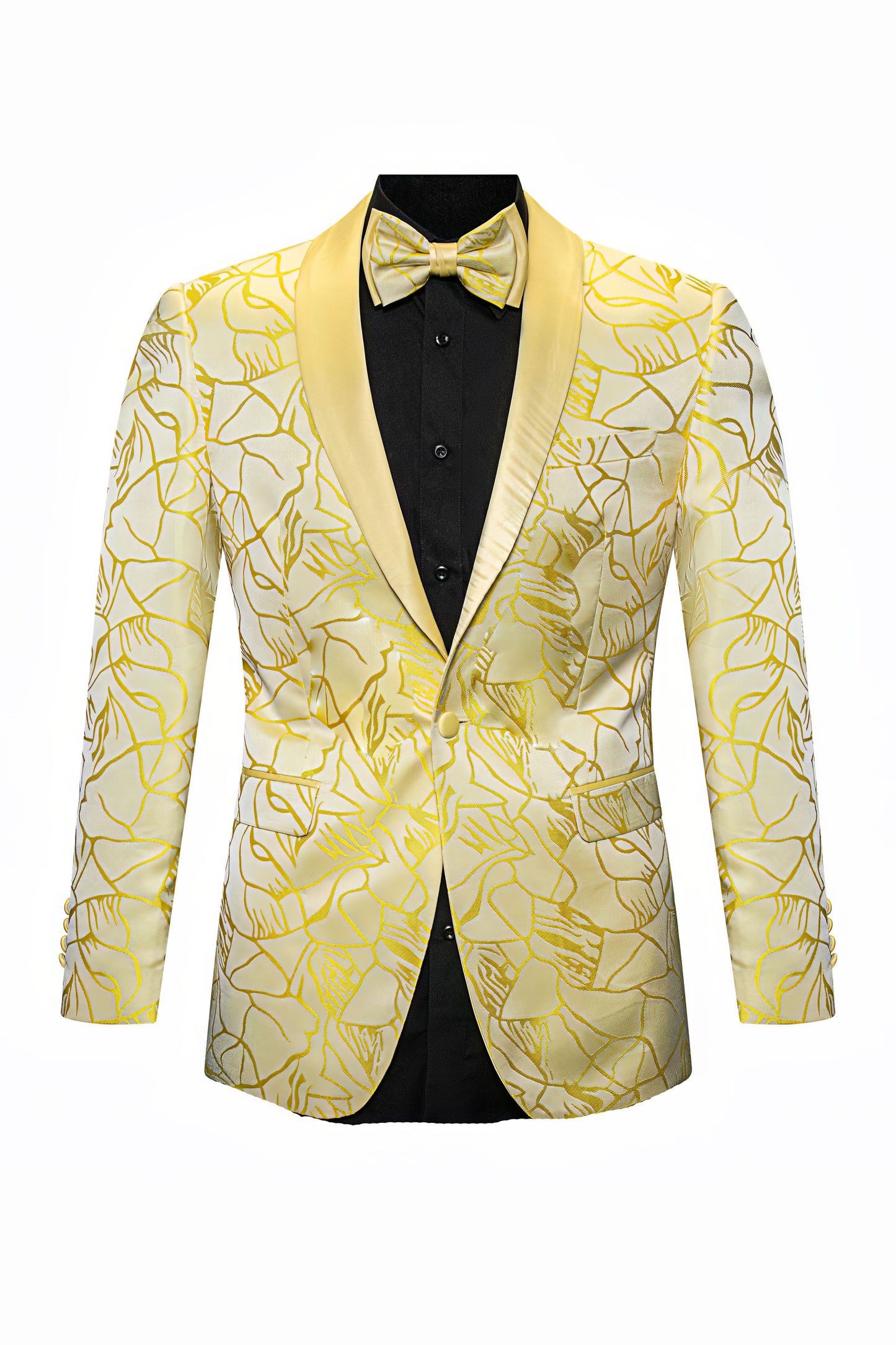 SLIM FIT GOLD JACKET WKNY-GLD-J-2203S