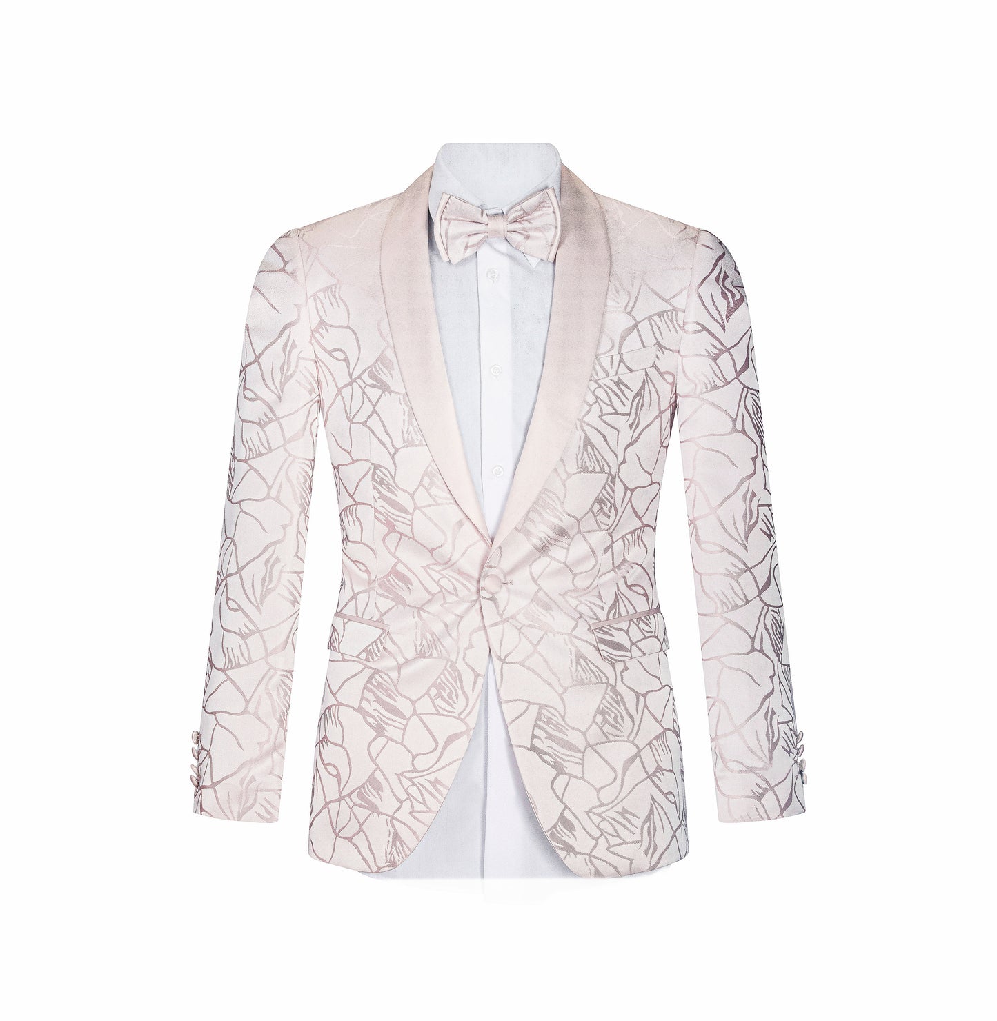 SLIM FIT ROSE GOLD JACKET WKNY-RGLD-J-2203S