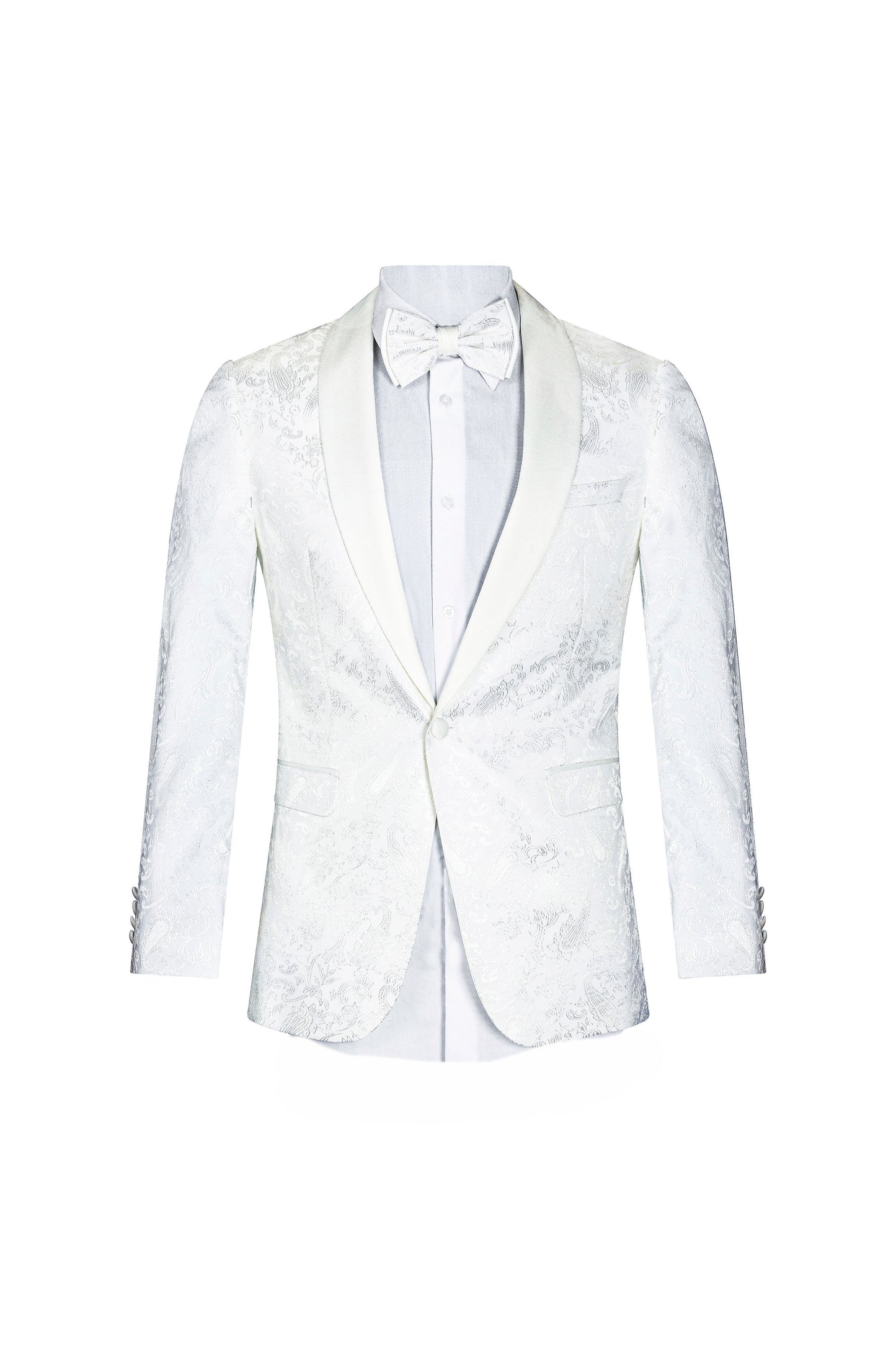 SLIM FIT WHITE JACKET WKNY-WHT-J-2203S