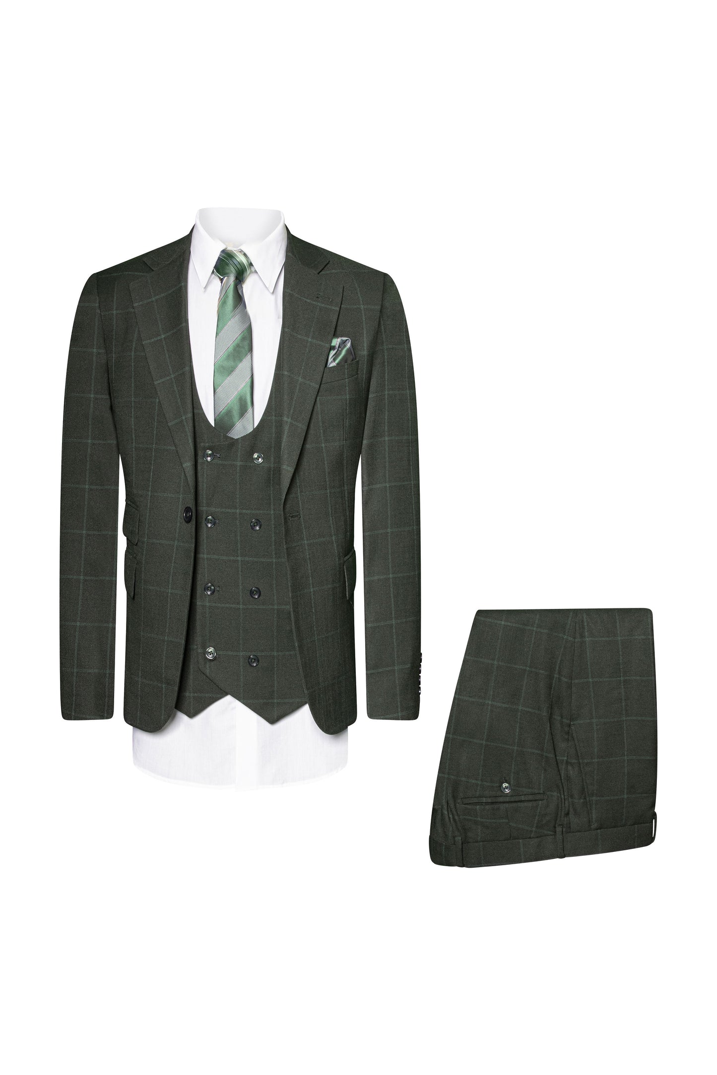 GREEN 3 PCS SUIT-ANDREW-RM1355