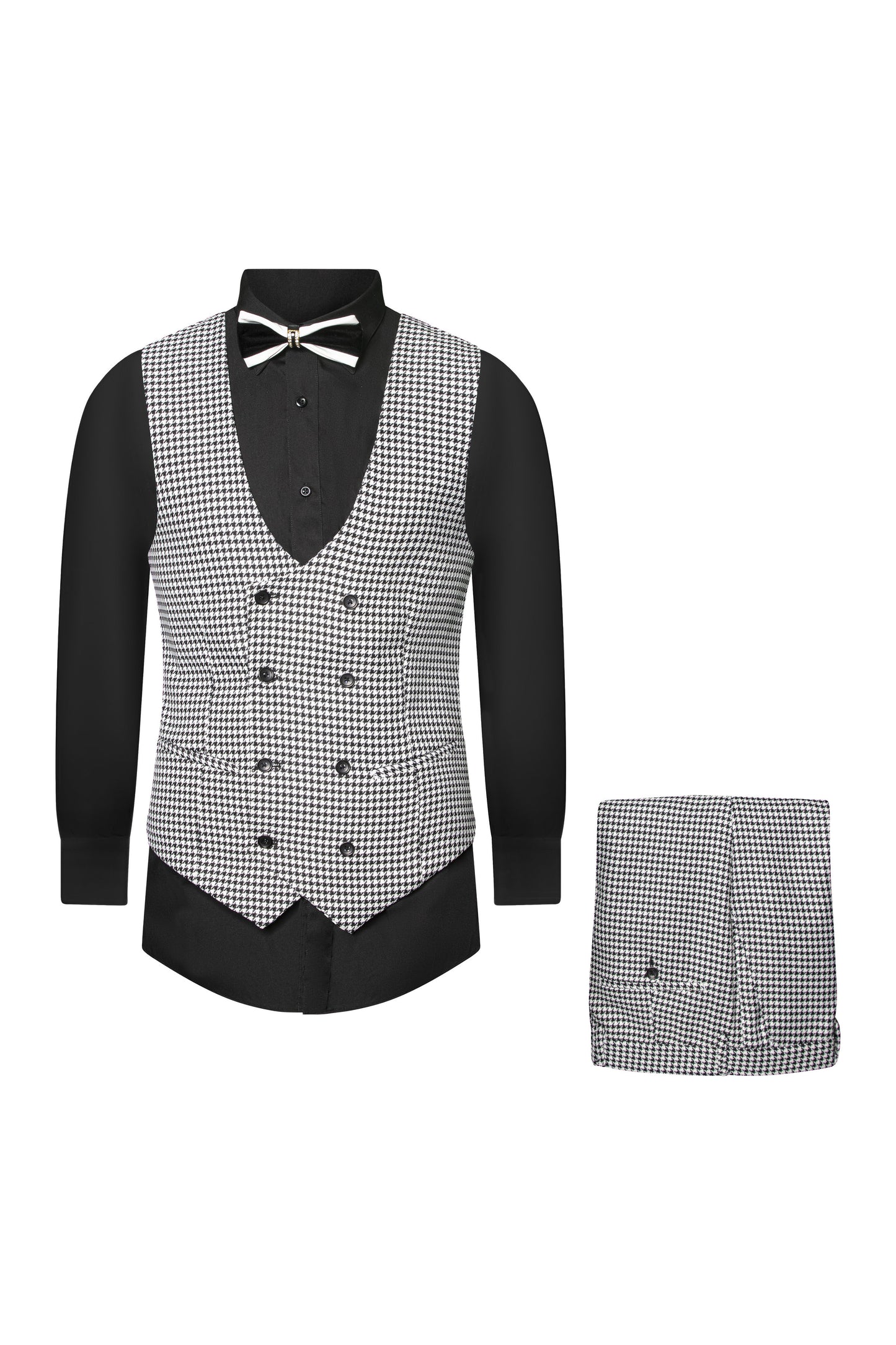 BLK & WHT 3 PCS SUIT-MAX-RM1710