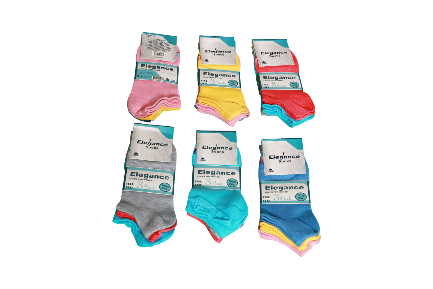 SOCKS MLTI COLOR UNISEX12 PCS