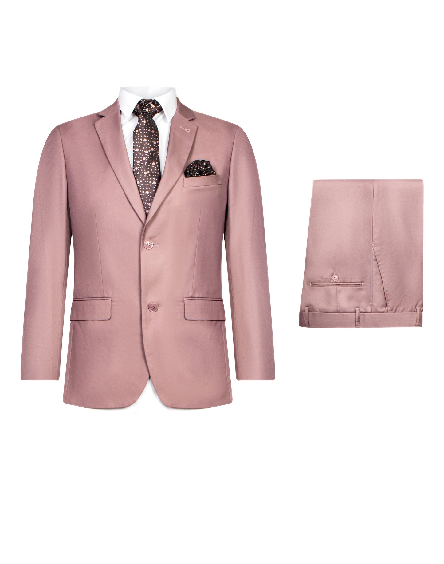 SLIM FIT DUSTROSE 2PCS SUIT