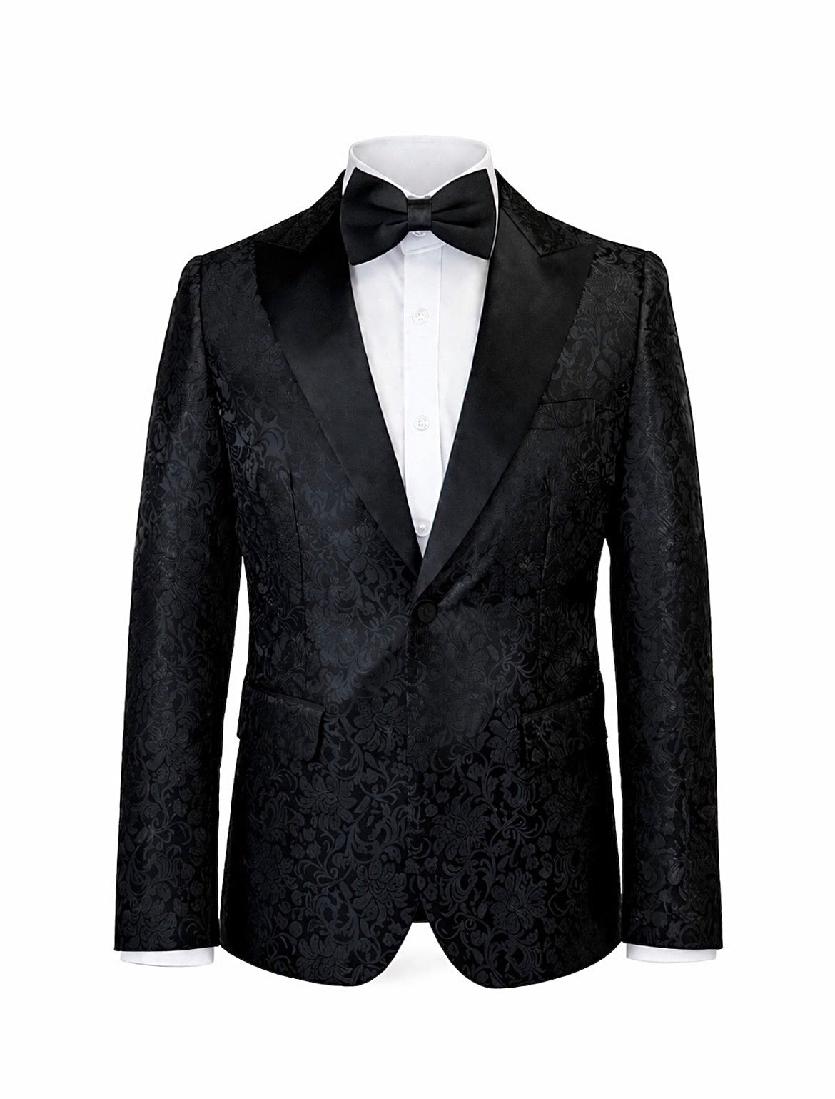 Black Flower Design Jacket