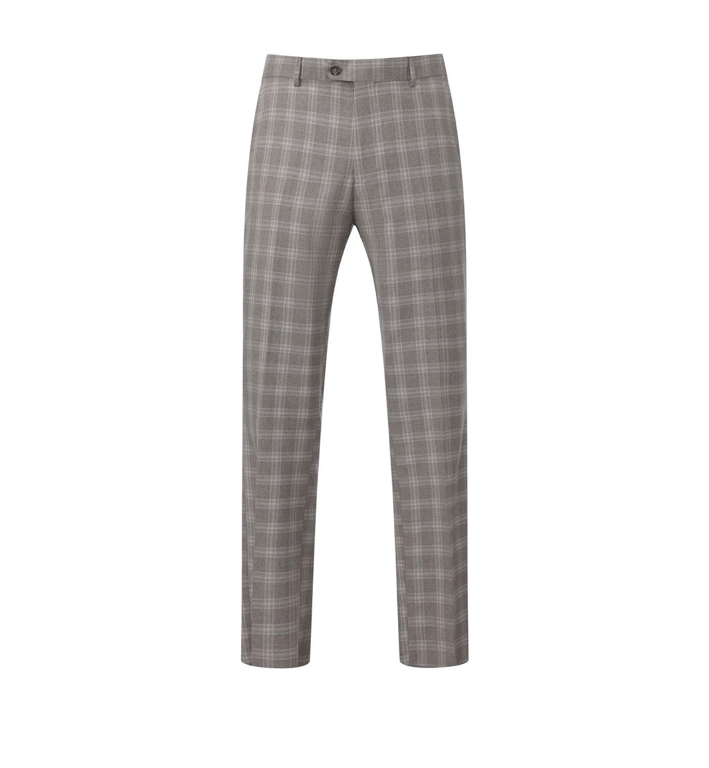 Slim Fit Light Grey pattern suit