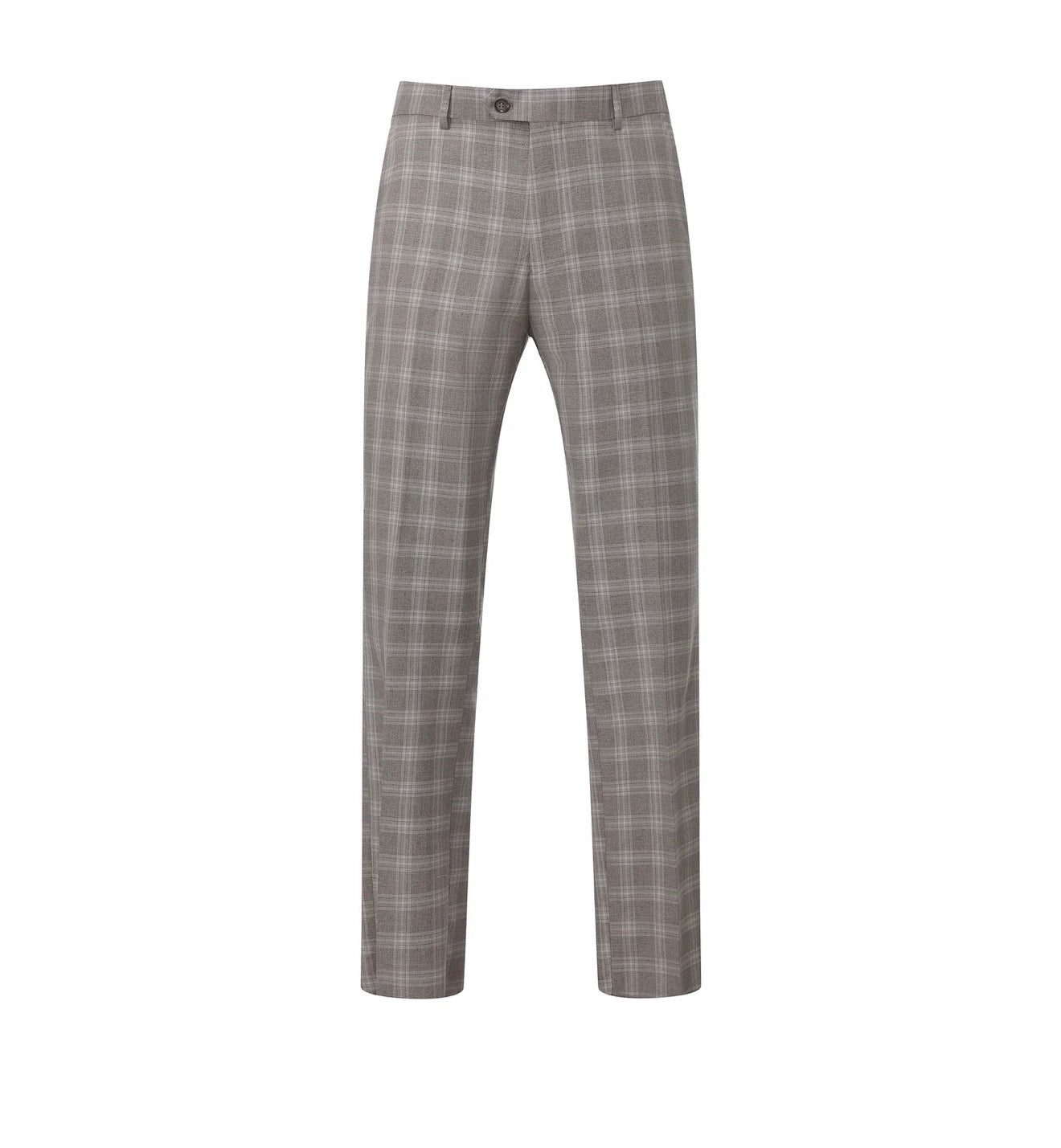 Slim Fit Light Grey pattern suit