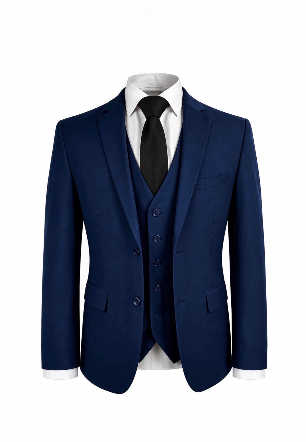Skinny Fit Navy 3Pc Suit