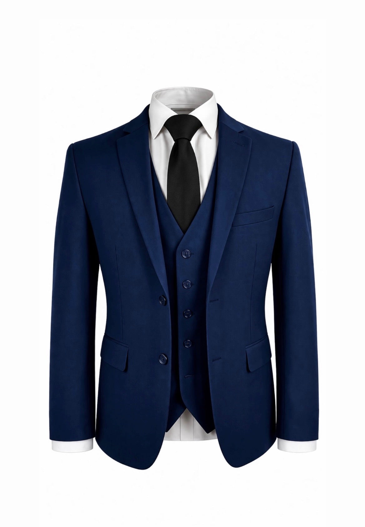 Slim Fit Navy 3Pc Suit
