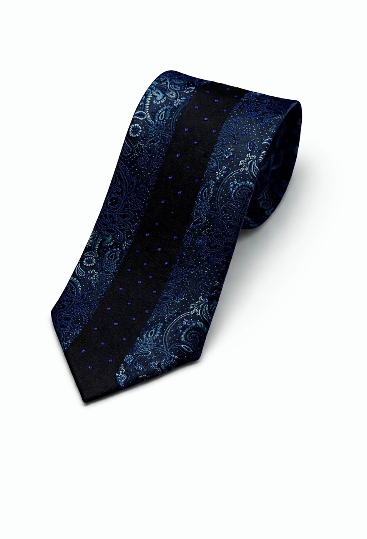 Rhinestone Tie with Floral Design