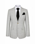 Slim Fit Grey pattern suit