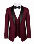 Slim Fit Hunter Burgundy tuxedo