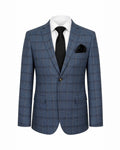 Slim Fit Blue pattern suit
