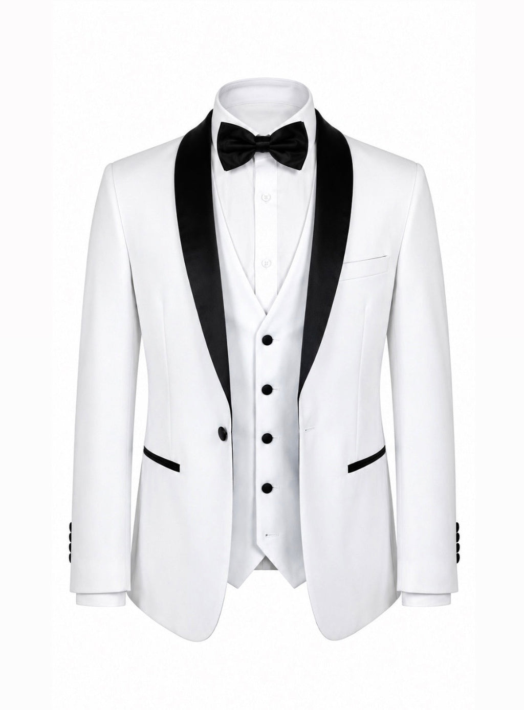 Slim fit White tuxedo