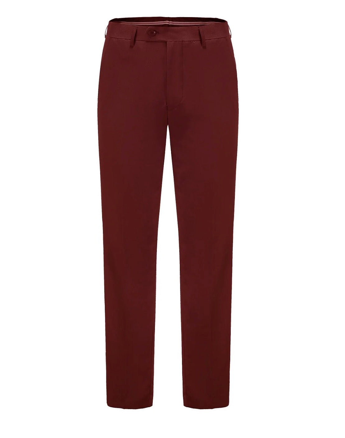 Slim Fit Burgundy 3Pc Suit