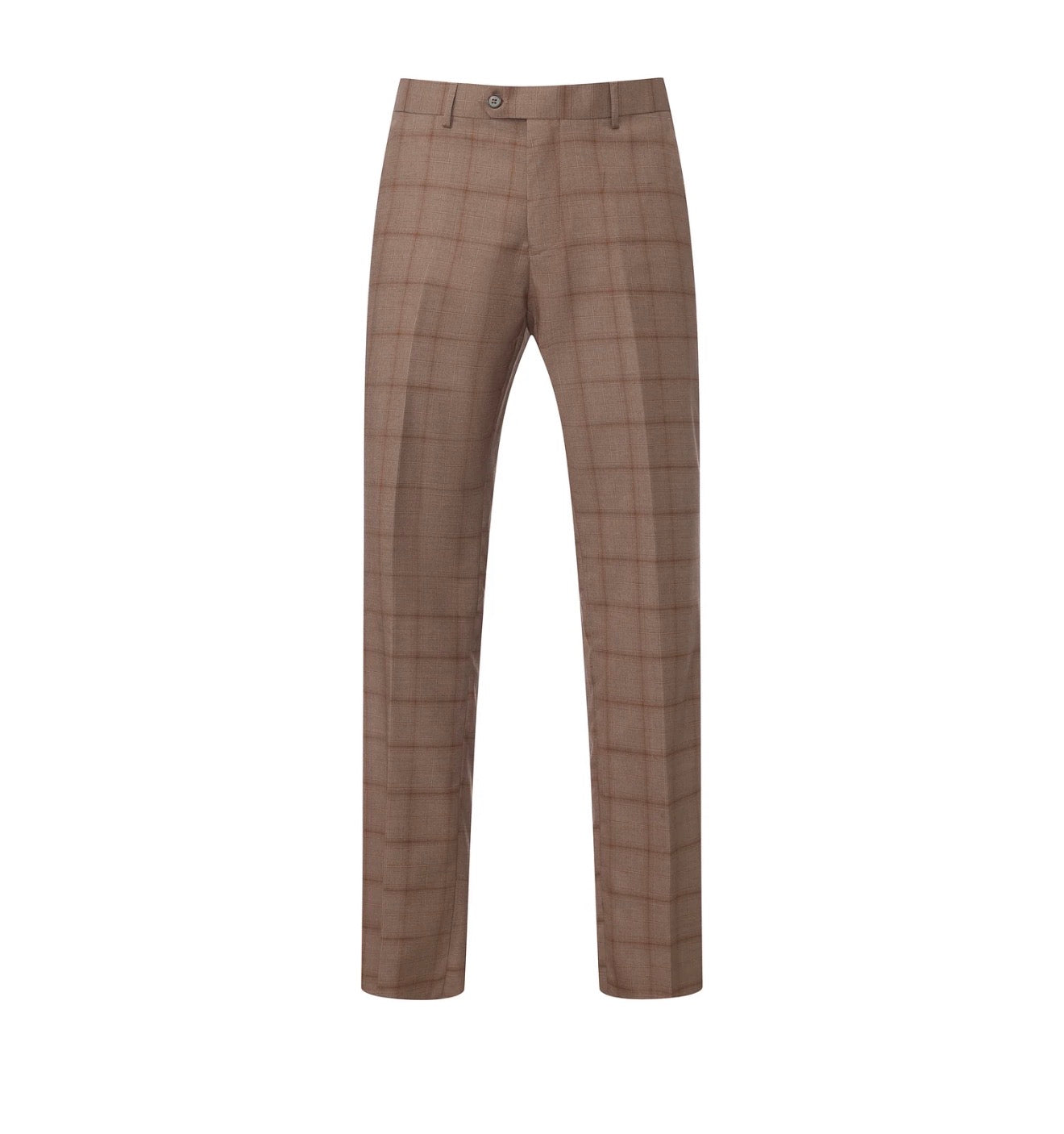 Slim Fit Tan pattern suit