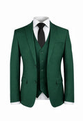 Skinny Fit Hunter Green 3Pc Suit