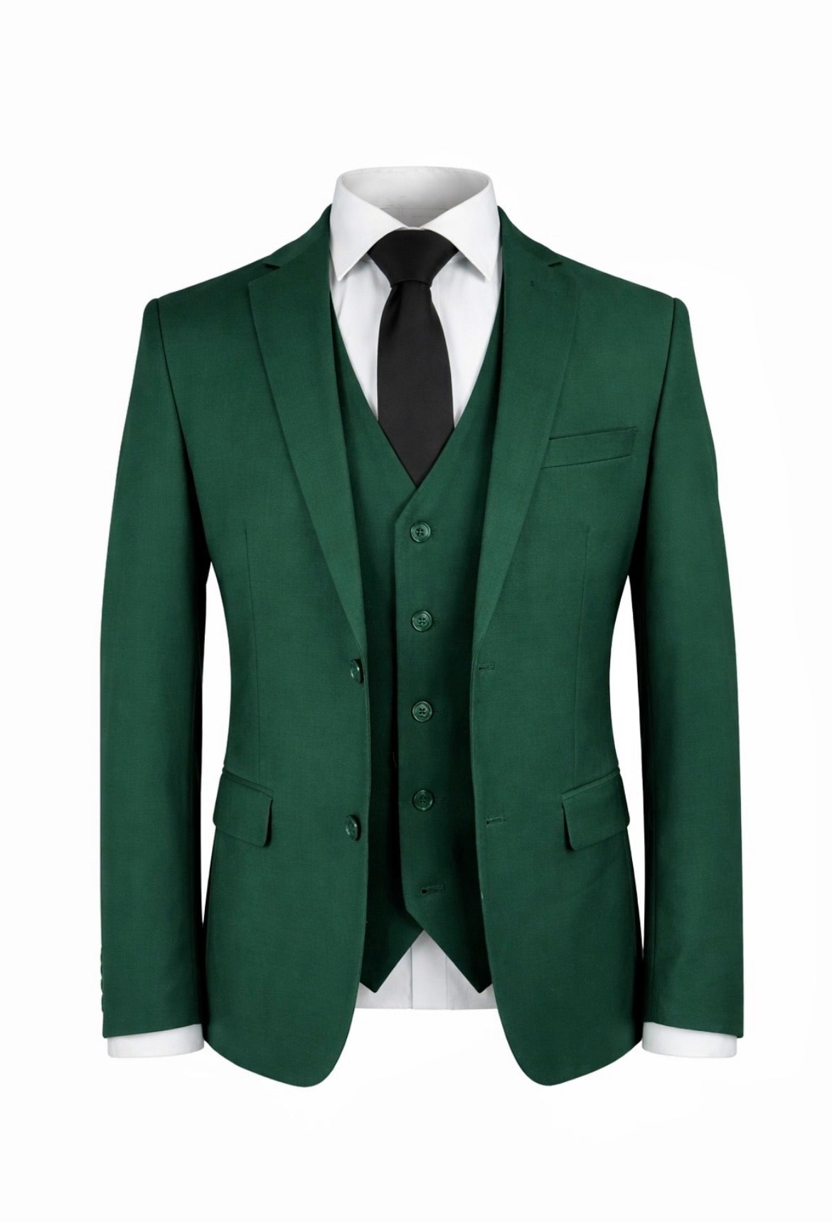 Slim Fit Hunter Green 3Pc Suit