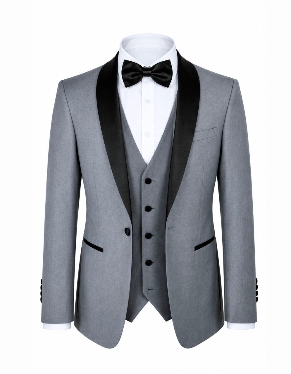 Slim Fit Grey tuxedo