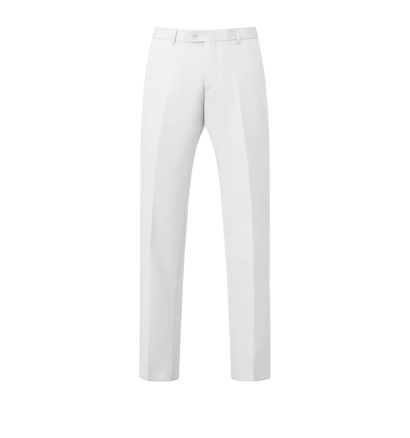 Slim Fit White Dress Pants